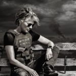 Linda Hamilton in B&W photo from Paramount Pictures